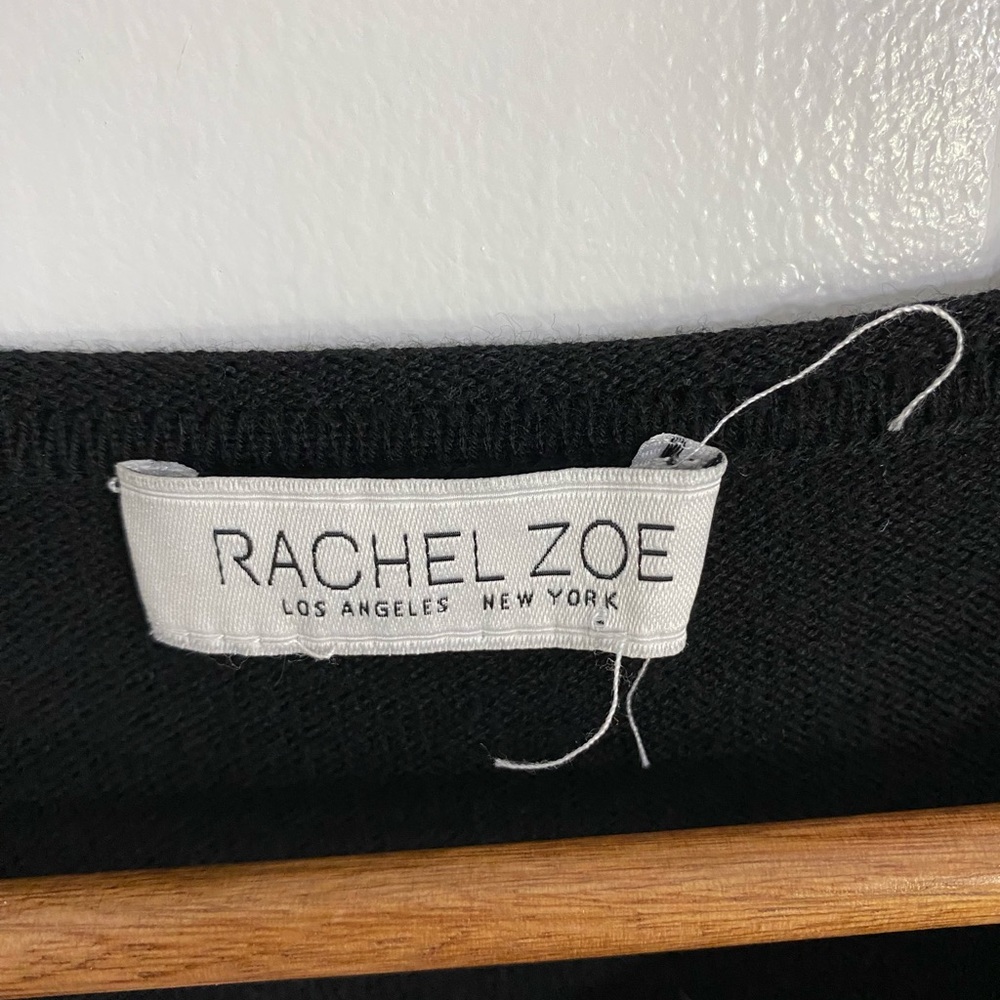 Rachel Zoe love basketball knit sweater cashmere blend top pullover‎ sz S - Picture 6 of 11